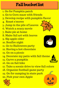 list of things to do in fall season