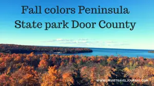 Fall colors Peninsula state park Door county