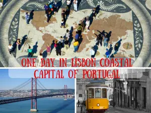 One day in Lisbon coastal capital of Portugal