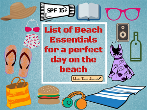 List of Beach Essentials for a perfect day on the beach