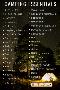 Ultimate camping essential checklist