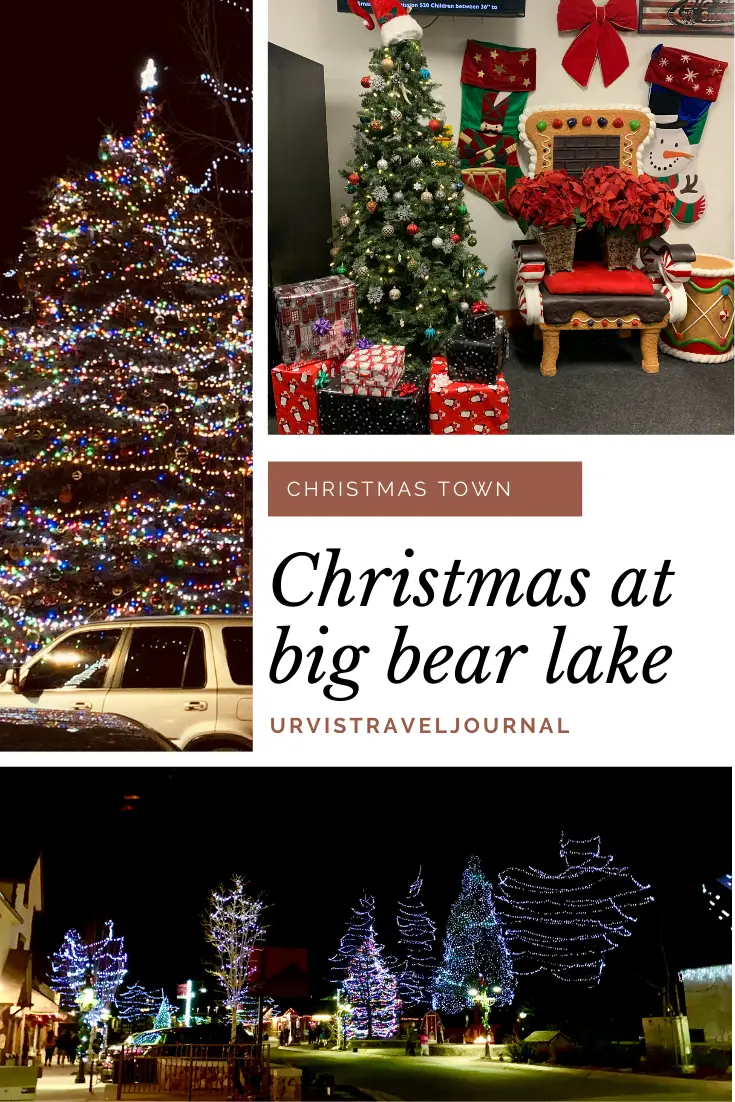 Christmas at the big bear lake Urvis Travel Journal