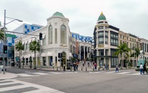 Luxury shopping in Beverly hills